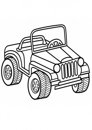 Coloring Pages | jeep Coloring Page for kids