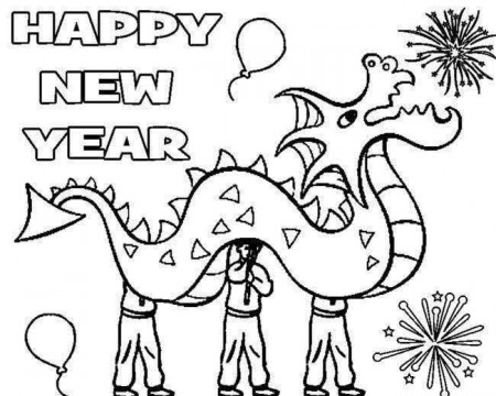 Happy New Year Coloring Pages 2020 PDF | Free Printable Images