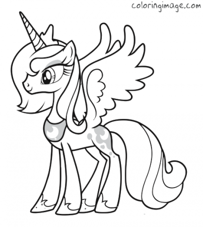Princess Princess Luna Pony Coloring Pages