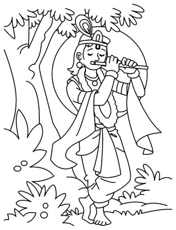 Shri Krishna Janmashtami Coloring Pages - Download & Print Online ...