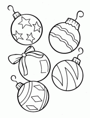 Christmas Ornament - Coloring Pages for Kids and for Adults