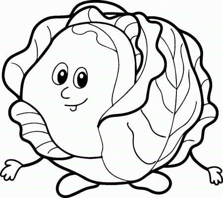 Printable Vegetable Coloring Pages - Coloring Page