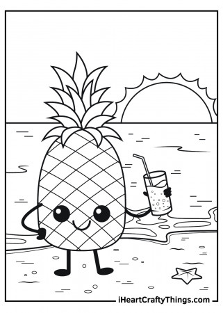 Pineapple Coloring Pages (Updated 2023)
