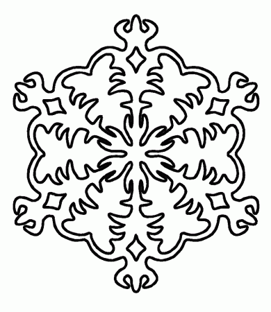 snowflakes Free Coloring pages online print.