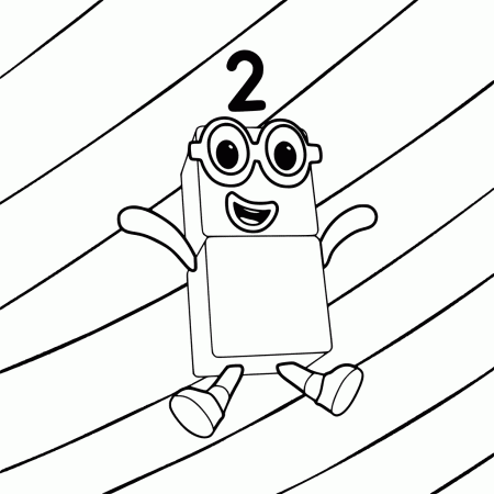 Numberblocks Number 2 Coloring Pages - Get Coloring Pages