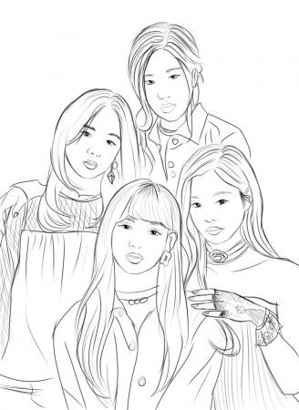 Blackpink Coloring Pages | Free printable Coloring Pages