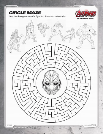 Avengers: Age of Ultron Coloring Sheets 14