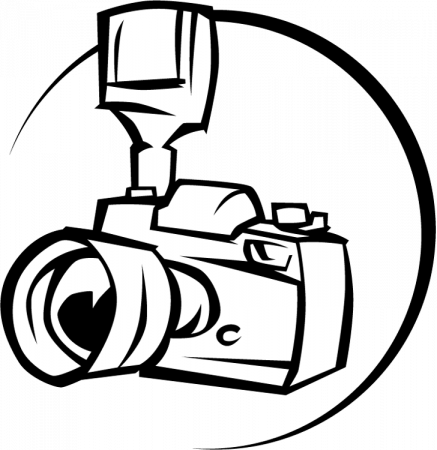Proffesional camera coloring page | Boys pages of KidsColoringPage ...