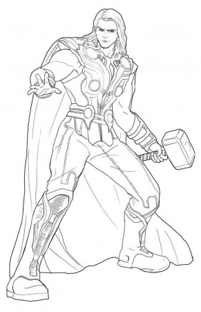 Printable Thor Coloring Pages | Coloring Me