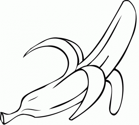 banana coloring page | Only Coloring Pages