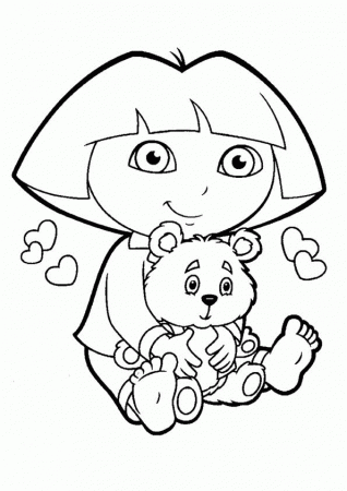 Related Dora The Explorer Coloring Pages item-10205, Dora The ...
