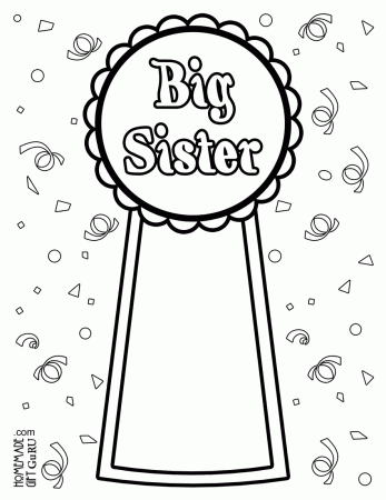 Baby Sister Coloring Pages Printable - Coloring Pages For All Ages