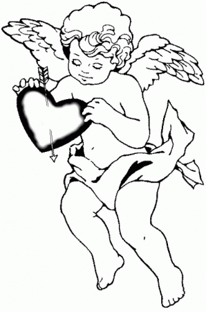 Valentine Cupid Coloring Pages