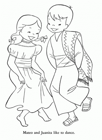 Mexican culture coloring pages