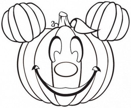 Halloween Coloring Pages Mickey Mouse Minnie Pumpkin - Colorine ...