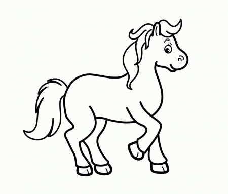 Horse Cartoon Coloring Pagegif Small Animals Coloring Pages Small ...