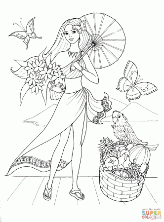 Summer Style coloring page | Free Printable Coloring Pages