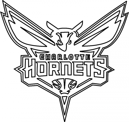 Charlotte Hornets Logo Coloring Pages - NBA Coloring Pages - Coloring Pages  For Kids And Adults