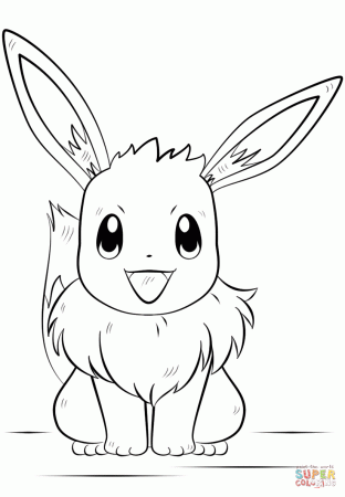 Eevee Pokemon coloring page | Free Printable Coloring Pages