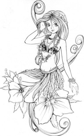 Hawaiian - Coloring Pages for Kids and for Adults