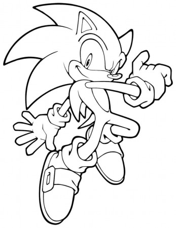 Cartoon Sonic Shadow Coloring Pages - Coloring Pages For All Ages