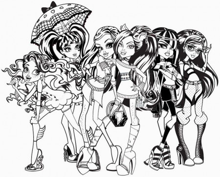 Free Printable Monster High Coloring Pages (19 Pictures ...
