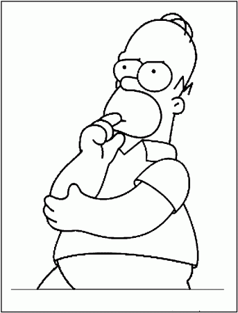 Homer Simpson Coloring Pages | Coloring