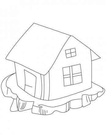 Small hut coloring pages | Download Free Small hut coloring pages 