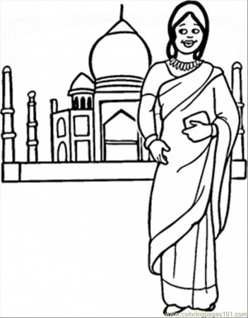 Free Printable Coloring Page India Flag2 Countries India