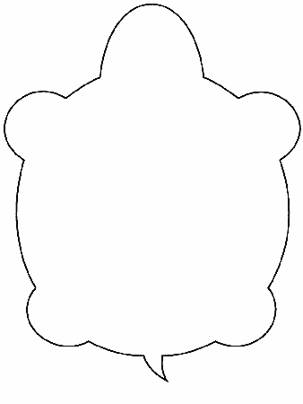 Printable Turtle Simple-shapes Coloring Pages – Coloringpagebook 