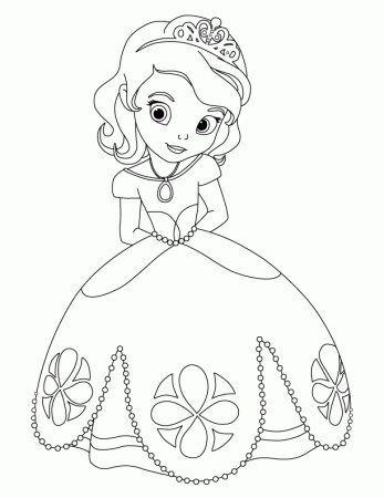 Zallie Coloring Pages: Sofia The First Coloring Page