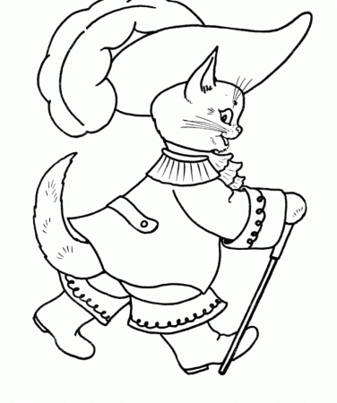Cat Lady Wanted To Go Coloring Page - Kids Colouring Pages