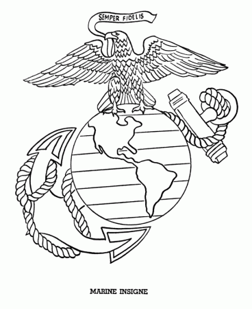 US army logo Colouring Pages