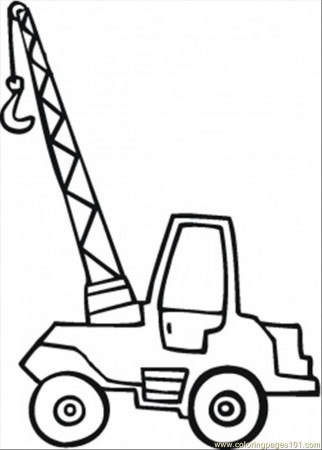 crane truck Colouring Pages