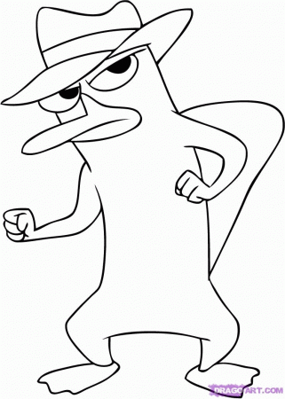 How to draw agent p from phineas and ferb step 5 jpg