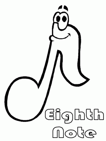 music Eighth note coloring pages | coloring pages