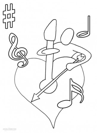 Music Note Coloring Pages for kids | Free Coloring Pages