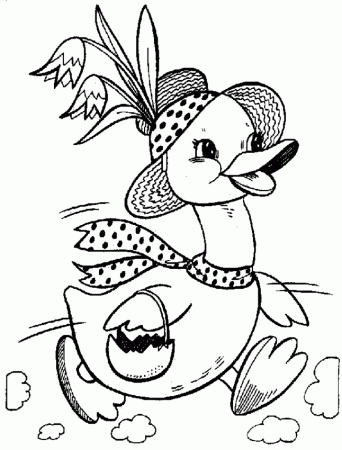 Easter Duck coloring pages | Coloring Pages