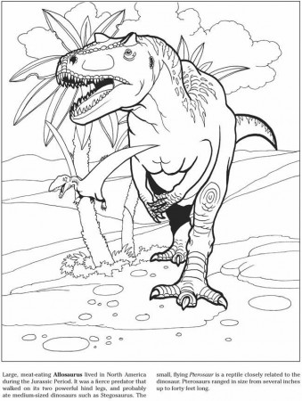 Allosaurus | Coloring pages