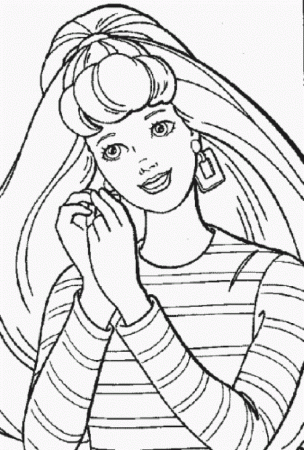 Barbie-Horse-Coloring-Pages | COLORING WS