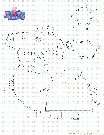 Coloring Pages Peppa Pig 001 (6) (Cartoons > Others) - free 