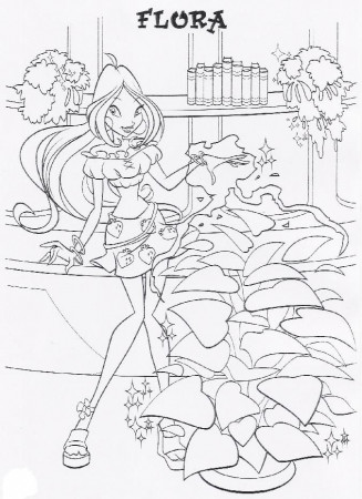 coloring page WinX Club - WinX Club | Winx Club: Coloring Pages | Pin…