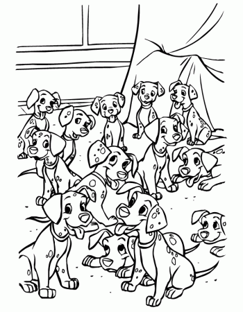 All 101 Dalmation to Coloring On Pages Free | The Coloring Pages