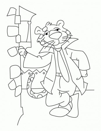 Leopard a salesman coloring pages | Download Free Leopard a 