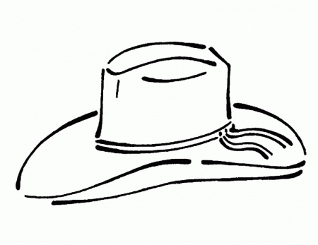 cow boy hat Colouring Pages