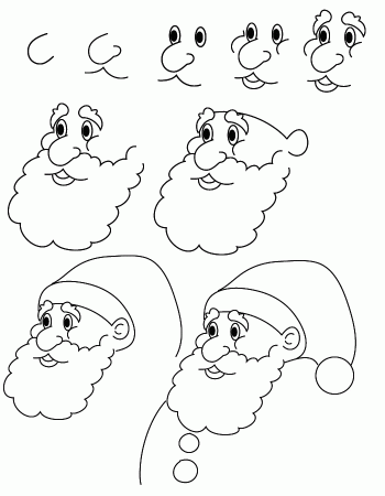 Drawing Santa Claus
