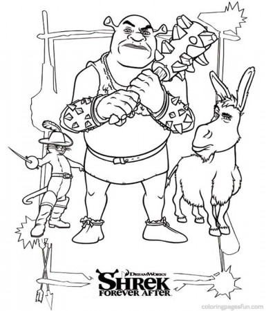 Shrek 4 Forever After Coloring Pages 52 | Free Printable Coloring 