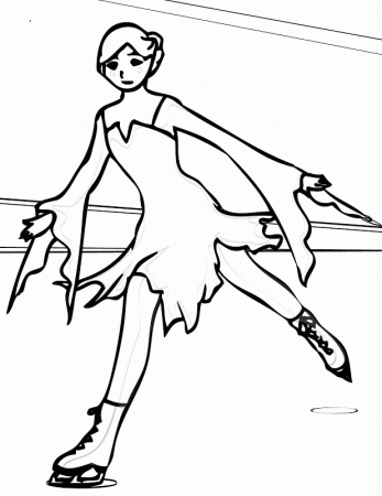 Coloring Pages Of Ice Skaters