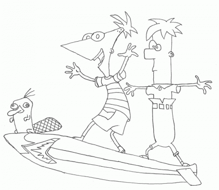 Phineas and Ferb Coloring Pages (10) - Coloring Kids