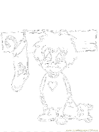 Coloring Pages Christmas Stockings (3) (Cartoons > Christmas 